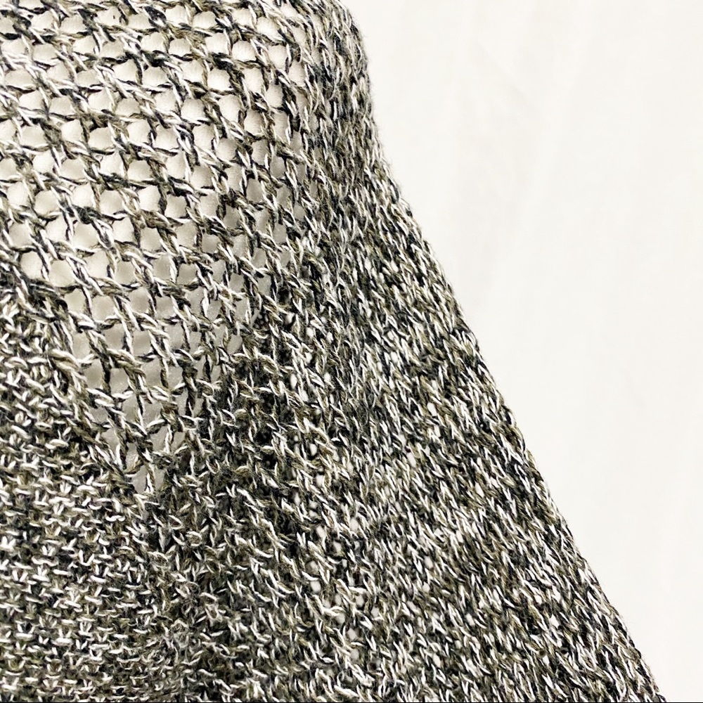 American Eagle Gray Hooded Knit Sweater - Picture 4 of 9